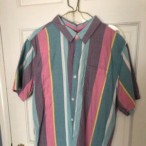 Multi-color short sleeve button down Pac Sun LA